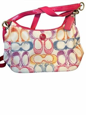 Coach Hamptons Weekend Scribble hobo bag